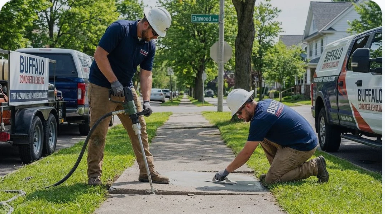 Sidewalk Leveling in Buffalo, NY